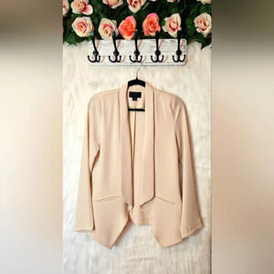 Solemio Luxury Crepe Weight Waterfall Front Blazer (NWOT)